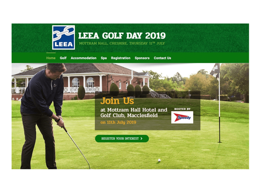 LEEA Golf Day website now live - image